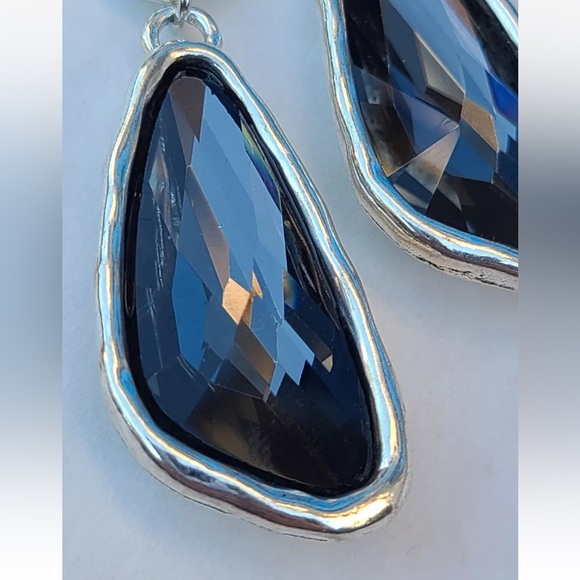 SUPERSTITION • Boho Earrings • Smoke Gray Crystal - Picture 5 of 9